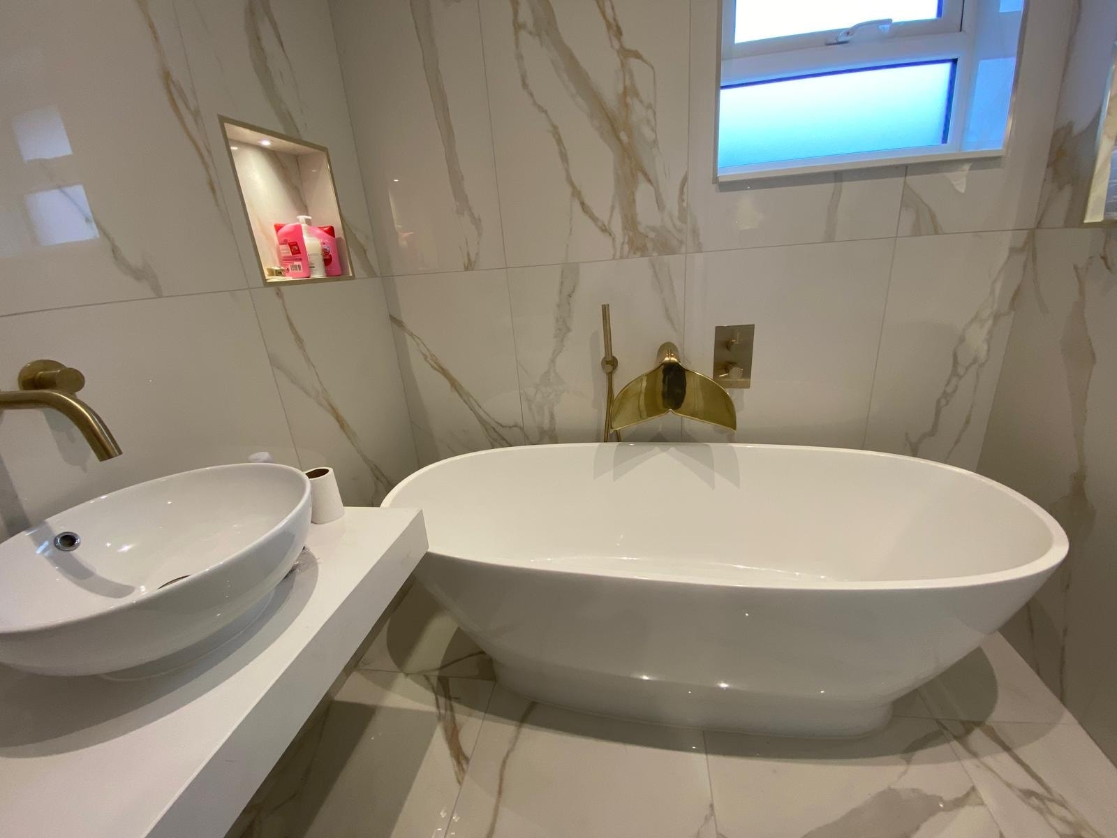 Luxury bathroom installation