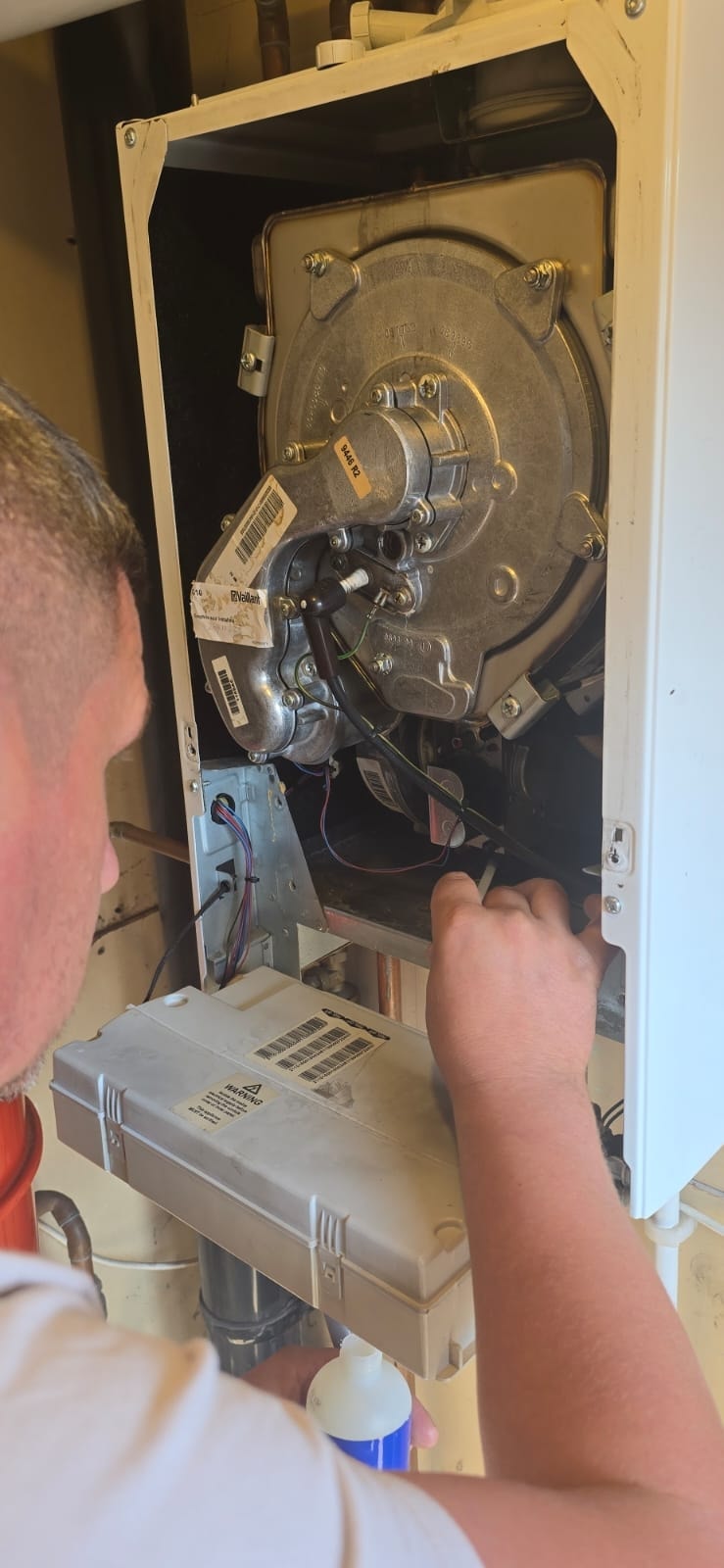Gas meter and supply pipework installation
