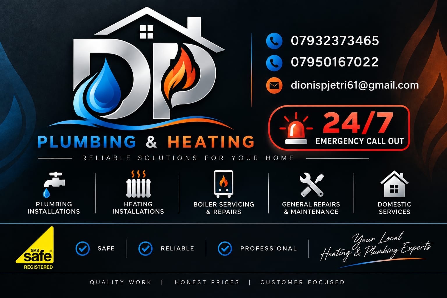 DP Plumbing & Heating — professional services